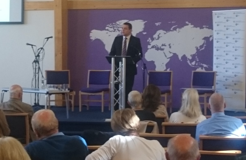Douglas Ross MP addressing the Conference