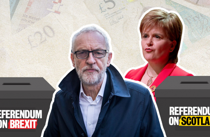 Jeremy Corbyn's plan to hold two referendums will take up the whole of 2020 and will cost over £150m Jeremy Corbyn's plan to hold two referendums will take up the whole of 2020 and will cost over £150m
