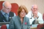 Councillor Isabelle MacKenzie speaking in the Council Chamber, October 2018