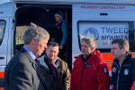 Edward Mountain MSP with Scottish Mountain Rescue and Mountaineering Scotland representatives
