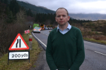 Donald Cameron MSP at the A83 Rest and be Thankful
