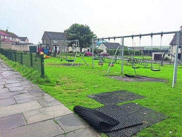 Vandalism at Pennyland, Thurso, June 2018