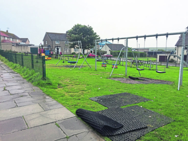 Vandalism at Pennyland, Thurso, June 2018