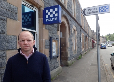 Donald Cameron MSP at Oban Police Station